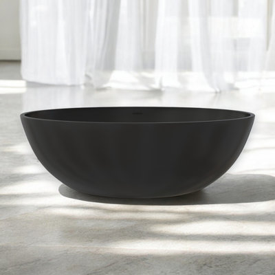 67'' X 39'' Freestanding Soaking Solid Surface Bathtub