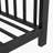 Twin Size Metal House Platform Bed, Black