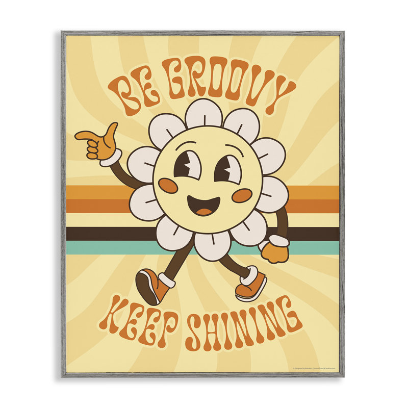 «Be Groovy Keep Shining», estampe numérique par Reinders, Estampe numérique Farmhouse, H 20 po x l 16 po
