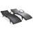 80'' Outdoor Wicker Chaise Lounge Chairs Set Of 2, Patio Rattan Reclining Chair Pull-Out Side Table Adjustable Backrest Ergonomic Wave Design Pool Sunbathing Recliners-634573091