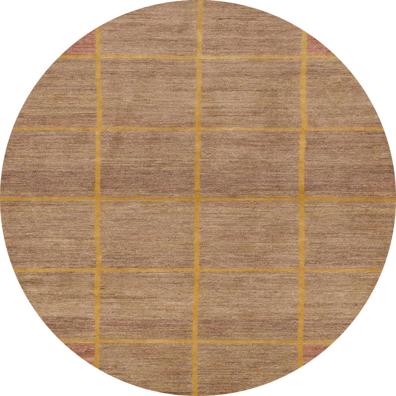 Abstract Indoor Rug, Round 8'