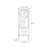 Modern Burlywood Solid Wood Display Stand