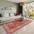 GLN Rugs Vintage Collection - Machine Washable Area Rug, Vintage Washable Rug, Non Slip Area Rug, Low Pile Living Room Rug, Bedroom Rug, Bathroom Rug - Easy Clean (Red and Beige Rug)-1433660540