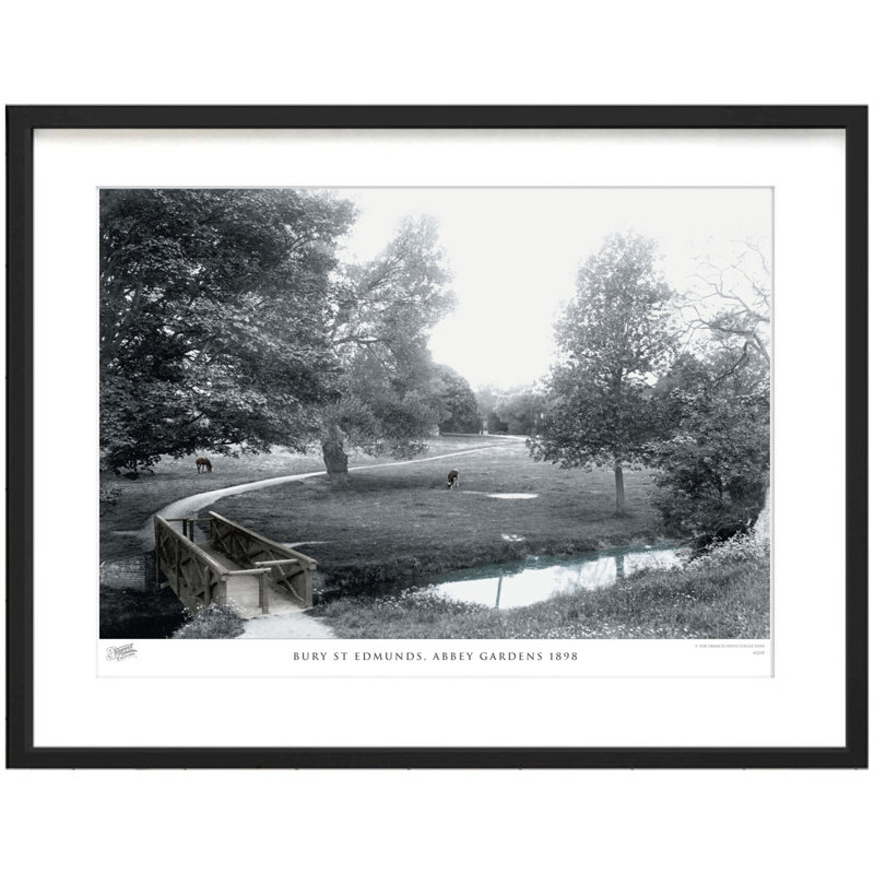 Bury St Edmunds, Abbey Gardens 1898 - Single Picture Frame Print, 45cm H x 60cm W x 2.3cm D