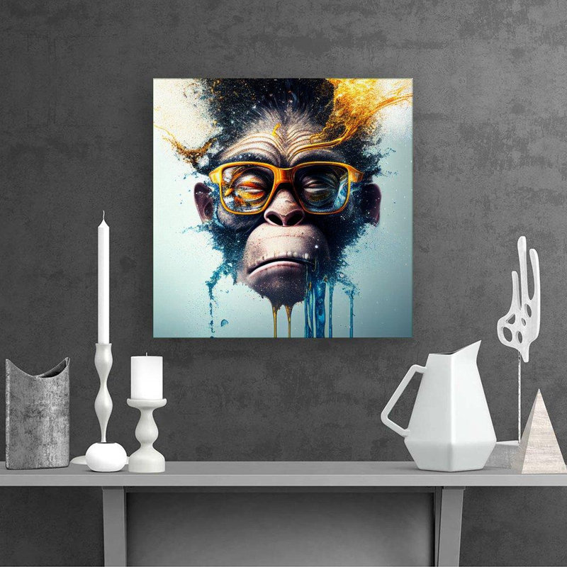 Monkey - Wrapped Canvas Print