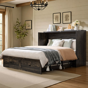 Lit escamotable Wilkinson, grand tiroir de rangement et station de charge