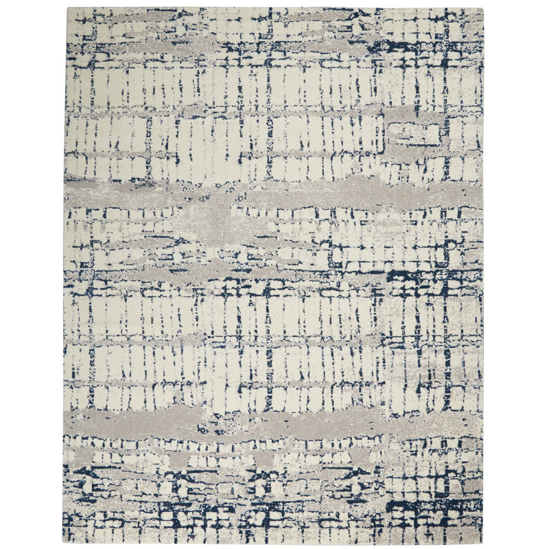 Viscose Abstract Indoor Rug, Rectangle 2' x 3'