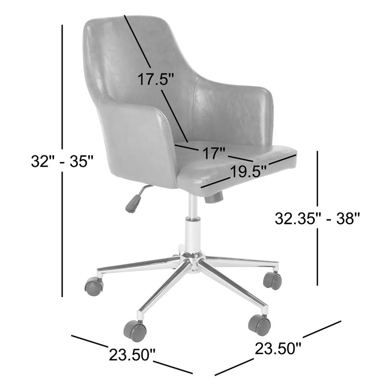 George Oliver Task Chair, Brown