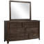 Miroir mural antique brun pour la décoration intérieure | Idée de cadeau