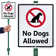 SmartSign No Dogs Allowed Sign and Stake Kit | Wayfair