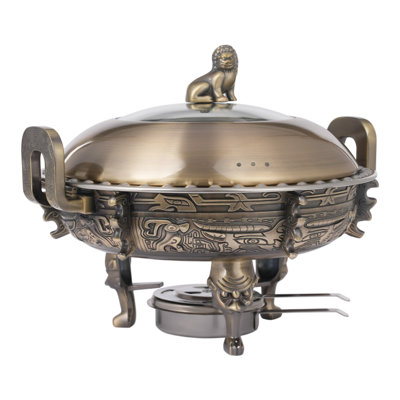4Pcs Chinese Style Tripod Stainless Steel Chafing Dishes