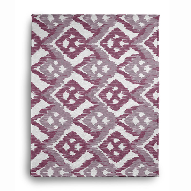 Chenille Ikat Indoor Rug, Rectangle 5' x 7'