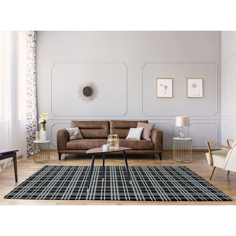 Plaid Indoor Rug, Rectangle 9' x 12'