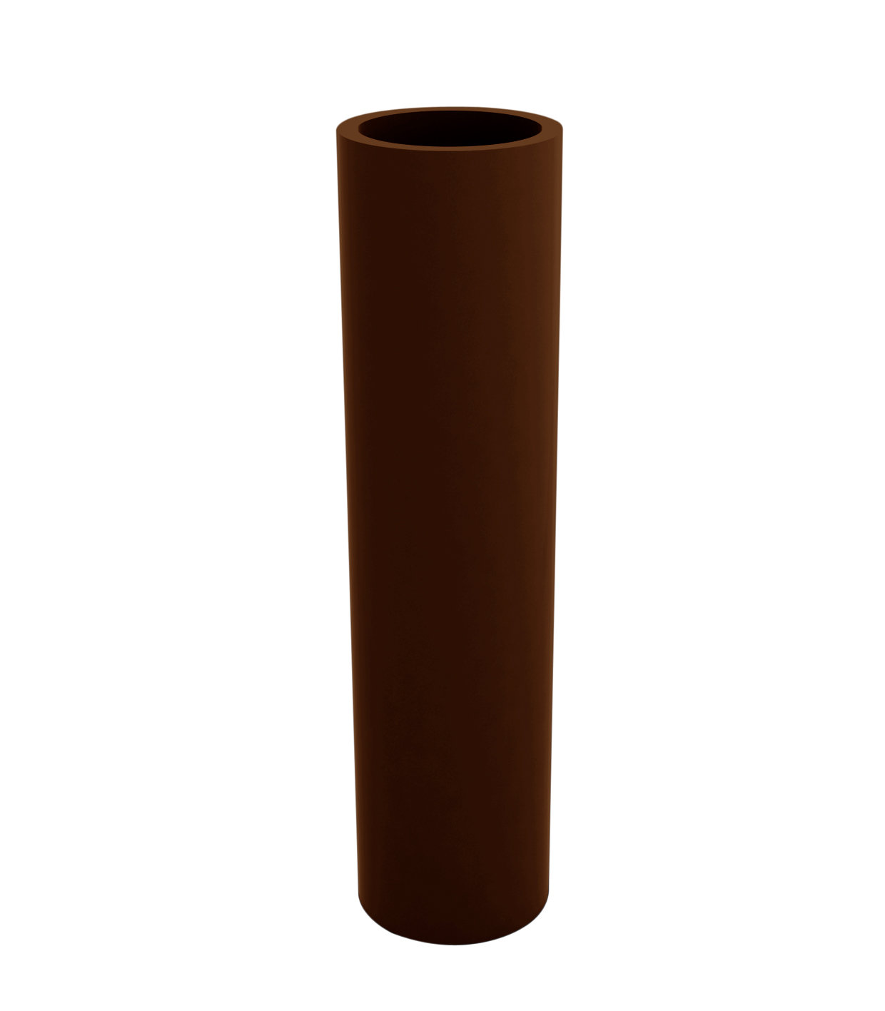 Cilindro Pot Planter, 31.5" H x 7.75" W x 7.75" D, Bronze