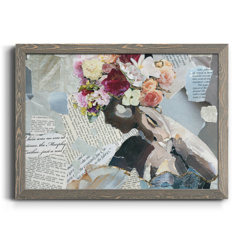 Contemplation II - cadre photo, impression sur toile, H 20 po x l 17 po x P 1,5 po, Toile avec cadre gris