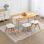  Chaises de salle à manger rembourrées transparentes et élégantes en bois massif Fashank de 19 po de largeur avec bois massif pour la chambre à coucher et la cuisine-544363562