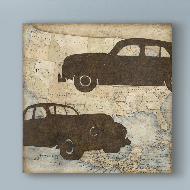 « travel silhouette iv », art sur toile, H 35 po x l 35 po x P 2 po