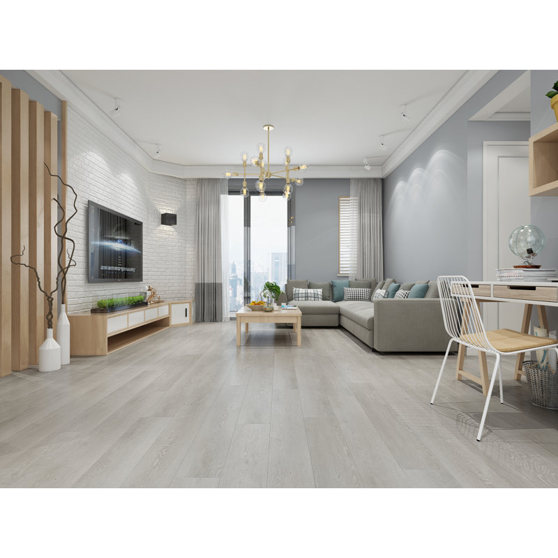 Arquitect 7" x 48" x 5.2mm Oak Luxury Vinyl Plank, Roman White