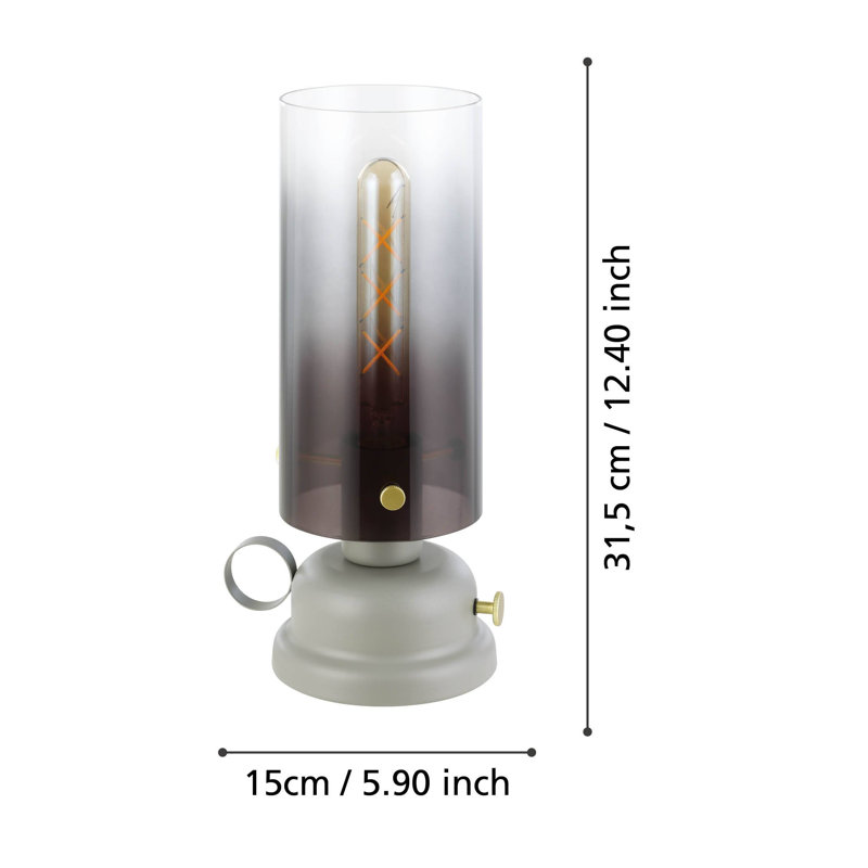 Richview Steel Torchiere Table Lamp