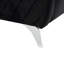 Causeuse moderne chic en velours noir Livia
