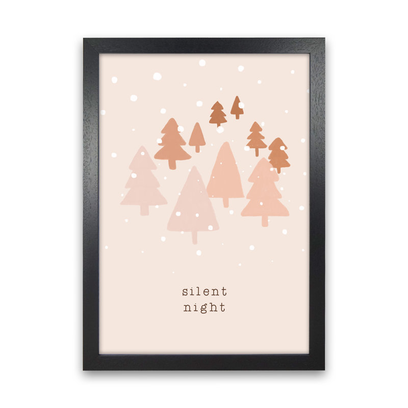 Silent Night By Orara - Print, 63cm H x 46cm W x 3cm D, Black Framed