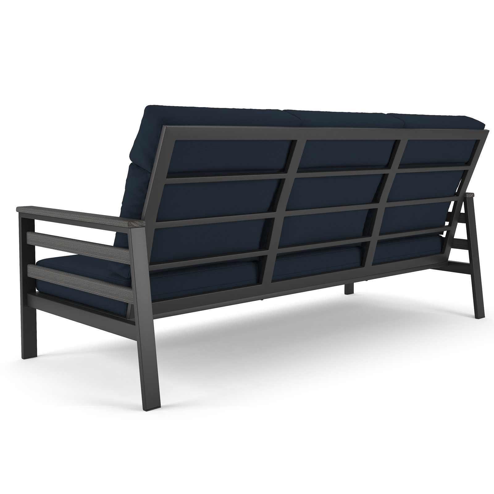 Townsend 80" Sunbrella® Patio Sofa, Canvas Navy, Gray