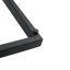 Ensemble de 2 chaises noires en polyuréthane