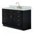 Thornaby 54'' Solid Wood Single Bathroom Vanity with 1.5'' Carrara Marble Top Sink-320666335-315095332