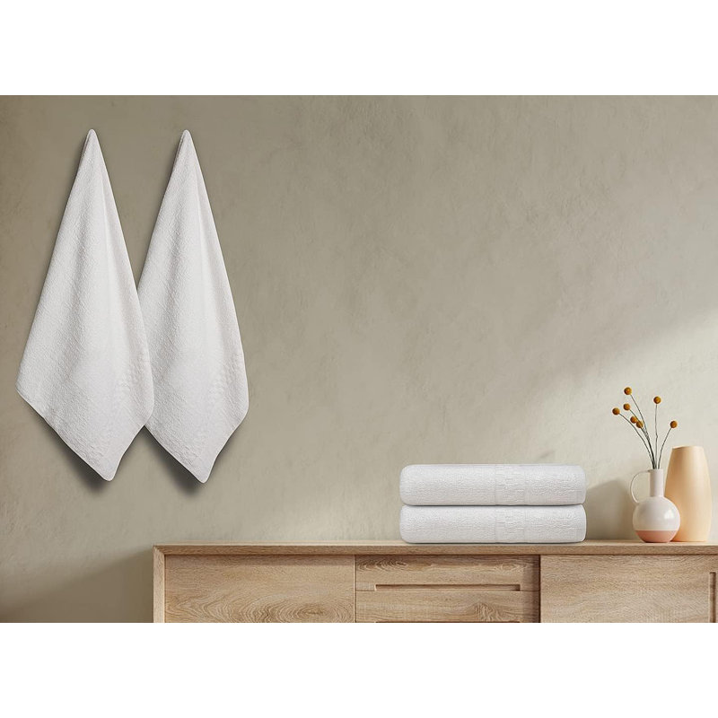 Cotton Bath Towel, White