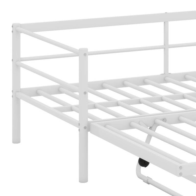 Metal Daybed With LED And Trundle