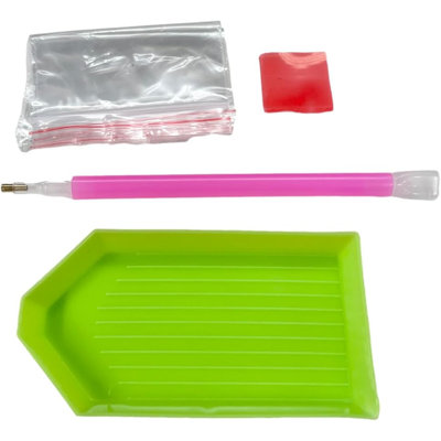 Okemos 5D DIY Teddy Bear Diamond Painting Kit Crystal Rhinestone Acrylic Table Top Decoration (Moon Bear)