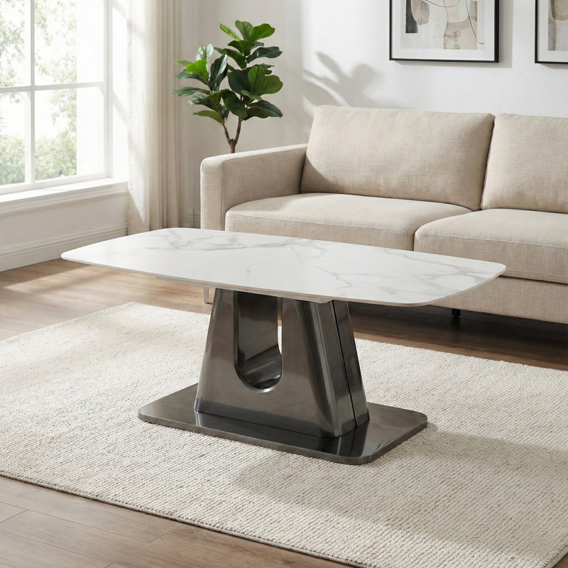 Charvae Pedestal Coffee Table