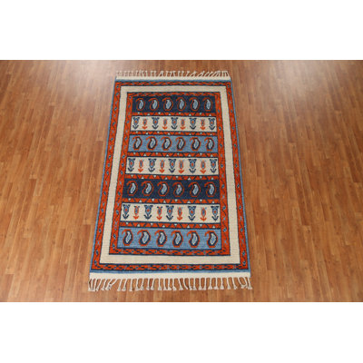 One-of-a-Kind 5'0" X 7'11" New Age Wool Area Rug in