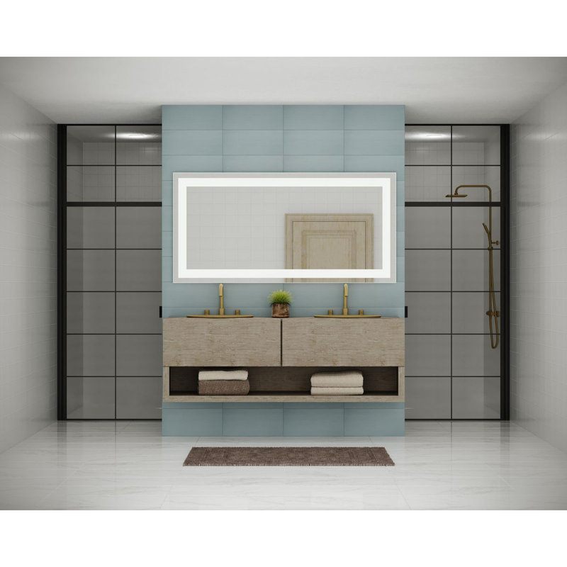 72" x 36" Frameless LED Bathroom Vanity Mirror