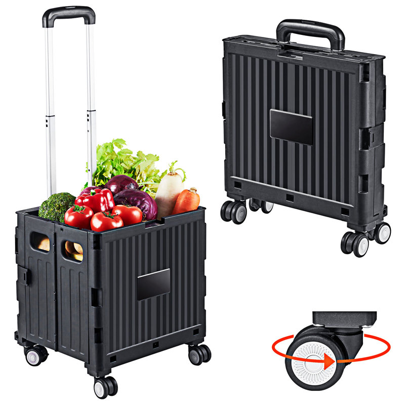 Foldable Utility Cart With Rotate Wheels