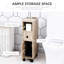 Armoire de salle de bain autoportante compacte avec 2 armoires ouvertes Kleankin