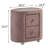 Upholstered 2-Drawer Nightstand