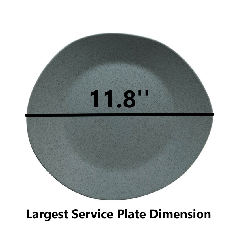 24 Pieces 100% Porcelain Dinner Set