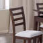 Ensemble de 2 chaises de salle à manger avec siège rembourré et pieds d'appoint courbés