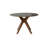 Xavion Mid-Century Solid Wood 48'' Round Dining Table, XVT-46, with Sculpted Splayed Leg Base, Chestnut Brown-958778269