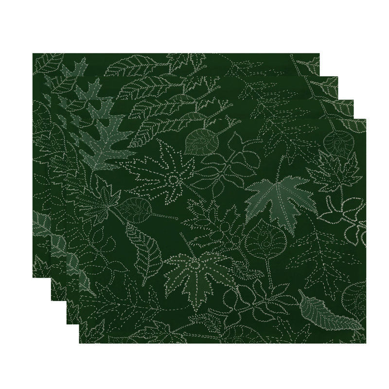 Ensemble de napperons 4 pièces Maxson, Vert