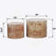 Ensemble de 2 tables basses gigognes, tables d'appoint rondes modernes en bois pour petits espaces