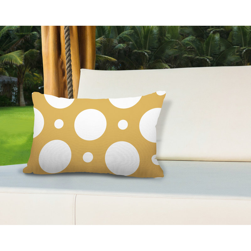 Housse et insert de coussin rectangulaire d'extérieur Fisk, Ocre