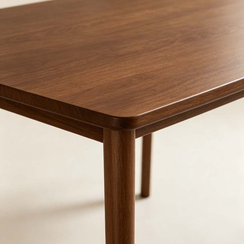 Table de salle à manger rustique, Noyer
