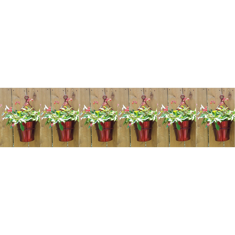 Pot à fleurs en acier galvanisé Ryalson, Pomme glacée