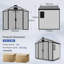 8 ft. W x 4 ft. D Outdoor Resin Storage Shed