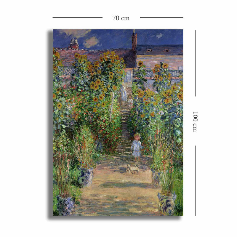 Claude Monet - peinture sur toile tendue