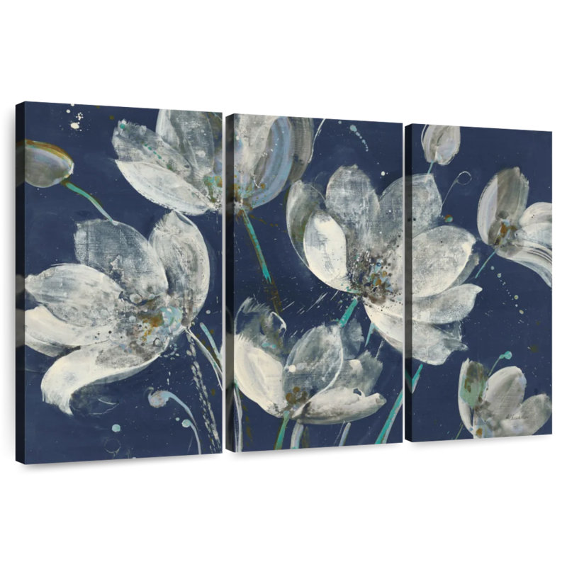 Jardin translucide Avery avec bleu clair, H 24 po x l 38 po