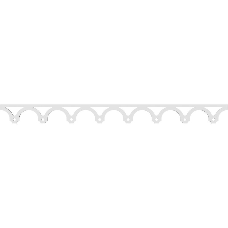 Garniture de trenton de qualité architecturale, H 4 po x L 48 po x P 0,63 po