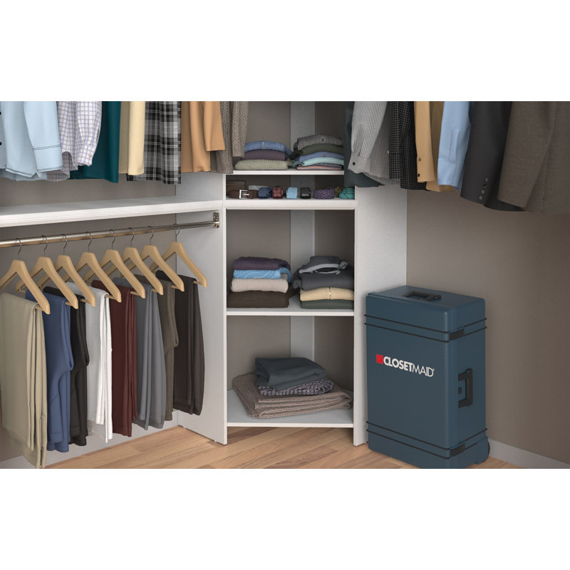 Impressions White Laminate Closet Corner Unit